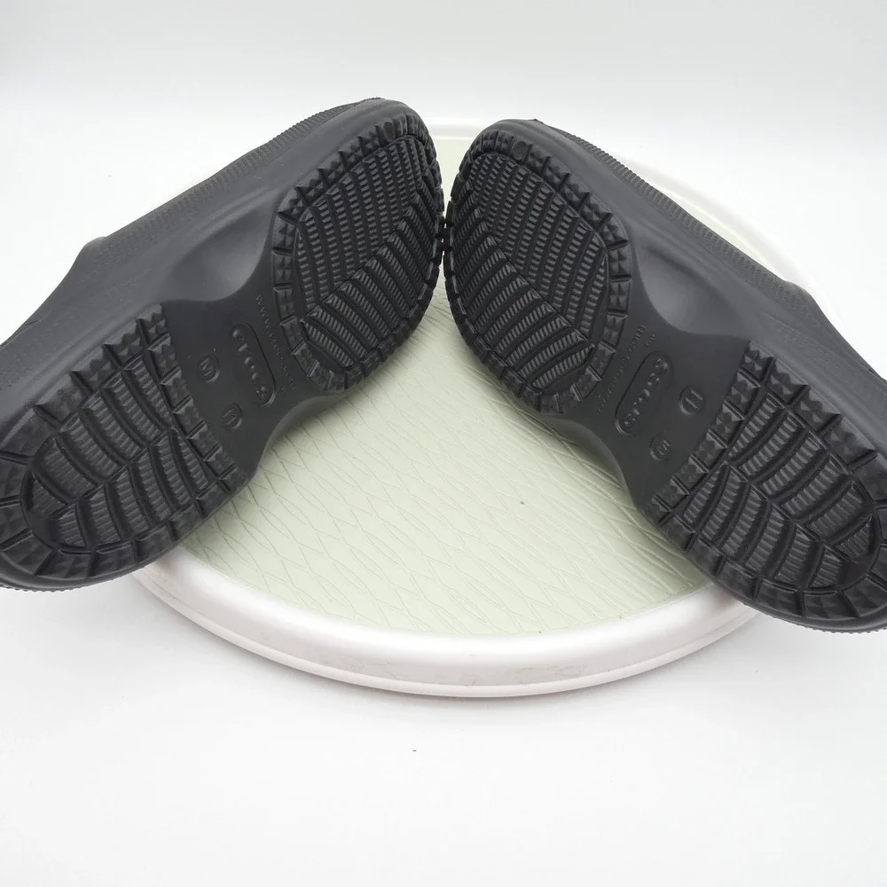Crocs Baya Sandal Black Men 11 Women 13 Two Strap Slide 207627-001 NEW
